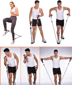 Fitness & Workout Resistance Bands - ResiBands™ - 11-pcs/Set