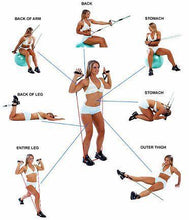 Load image into Gallery viewer, Fitness &amp; Workout Resistance Bands - ResiBands™ - 11-pcs/Set