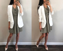 Load image into Gallery viewer, Women Cotton Linen Short Summer Dress (Simplee Korean Vestidos Dress®) - SAVE 50% TODAY ONLY