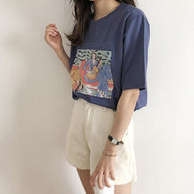 Load image into Gallery viewer, Vintage Print Women Cotton T-Shirt (T-Vanled®) - SAVE 50% TODAY ONLY