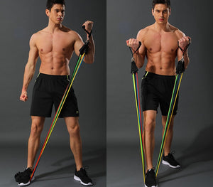 Fitness & Workout Resistance Bands - ResiBands™ - 11-pcs/Set