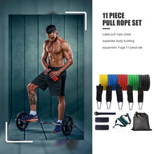 Load image into Gallery viewer, Fitness &amp; Workout Resistance Bands - ResiBands™ - 11-pcs/Set