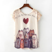 Load image into Gallery viewer, Women Summer Print Harajuku® Cute Tee Tops - SAVE 50% TODAY ONLY