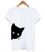 Load image into Gallery viewer, Women Cat-Print Cotton T-shirt (CaTeez®) - SAVE 50% TODAY ONLY