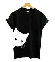 Load image into Gallery viewer, Women Cat-Print Cotton T-shirt (CaTeez®) - SAVE 50% TODAY ONLY