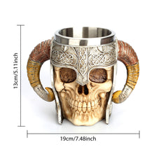 Load image into Gallery viewer, BADASS Horned Skull Mug® (Most Trending Product) - SAVE 50% TODAY ONLY