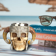 Load image into Gallery viewer, BADASS Horned Skull Mug® (Most Trending Product) - SAVE 50% TODAY ONLY