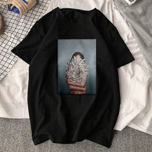 Load image into Gallery viewer, New Flowers-Feather Print, Women Cotton T-shirt (Harajuku Tees®) - SAVE 50% TODAY ONLY