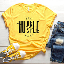 Load image into Gallery viewer, Stay Humble, Hustle Hard Casual T-Shirts (T-Jinbenamanda®) - SAVE 50% TODAY ONLY