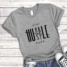 Load image into Gallery viewer, Stay Humble, Hustle Hard Casual T-Shirts (T-Jinbenamanda®) - SAVE 50% TODAY ONLY