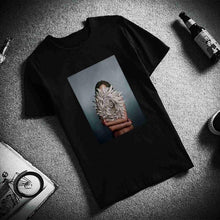 Load image into Gallery viewer, New Flowers-Feather Print, Women Cotton T-shirt (Harajuku Tees®) - SAVE 50% TODAY ONLY