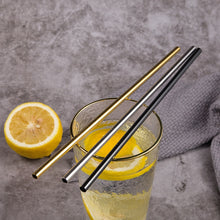Load image into Gallery viewer, Deluxe Stainless Steel Straw® Set with cleaning brush (4 Pack/1 Set) Eco Friendly Reusable Drinking Straws - SAVE 50% TODAY ONLY