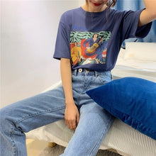 Load image into Gallery viewer, Vintage Print Women Cotton T-Shirt (T-Vanled®) - SAVE 50% TODAY ONLY